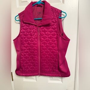 L.L. Bean Vibrant Pink Quilted Vest